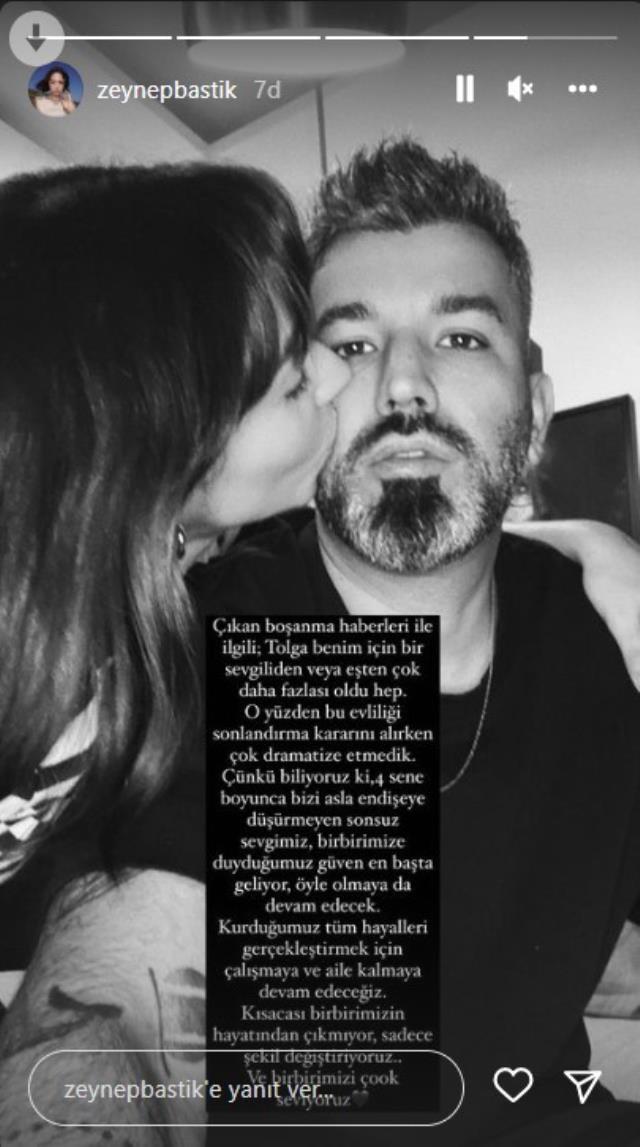 Zeynep Bastık ve Tolga Akış evliliğinin birinci senesinde boşandı