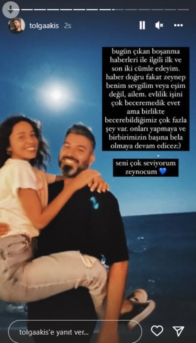 Zeynep Bastık ve Tolga Akış evliliğinin birinci senesinde boşandı