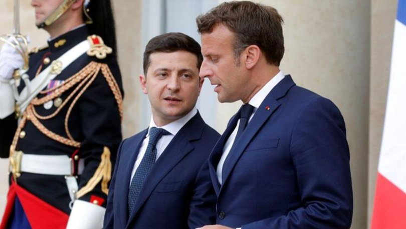 VLADİMİR ZELENSKİY, MACRON İLE GÖRÜŞTÜ