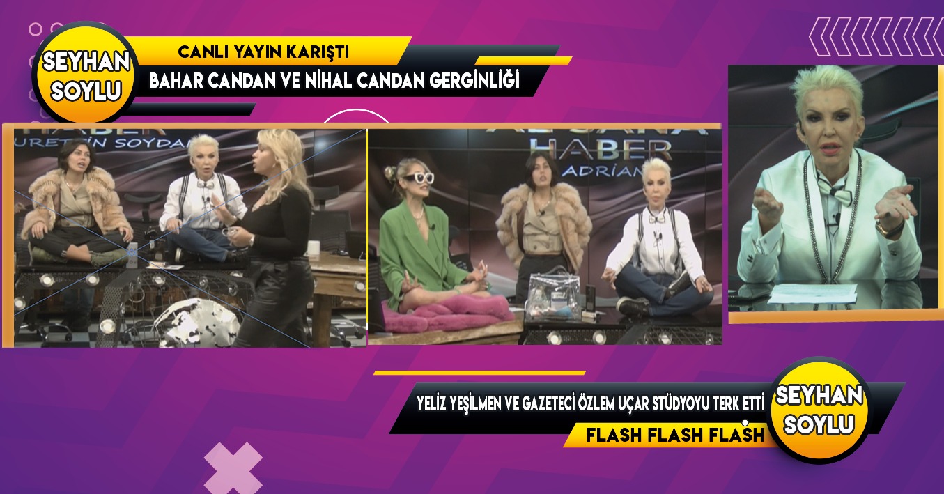 AL SANA HABER PROGRAMINDA BAHAR CANDAN VE NİHAL CANDAN GERGİNLİĞİ