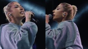 Hande Yener'in mini şortlu kombini