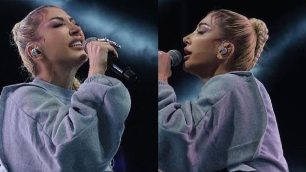 Hande Yener'in mini şortlu kombini